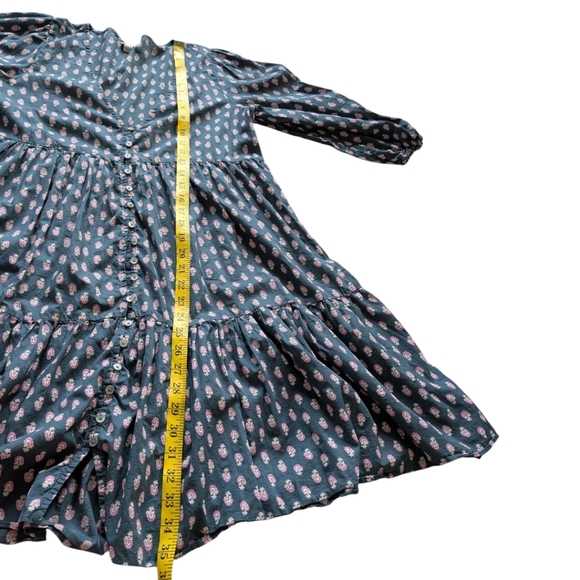 J. Crew Tiered Dress Women S Romantic 90s Babydoll Cottage Puff Sleeve Cotton - Picture 16 of 16